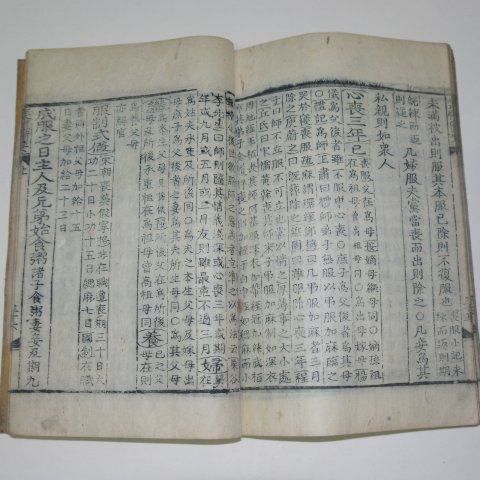 1913년 목판본 상례비요(喪禮備要)상,하 2책완질