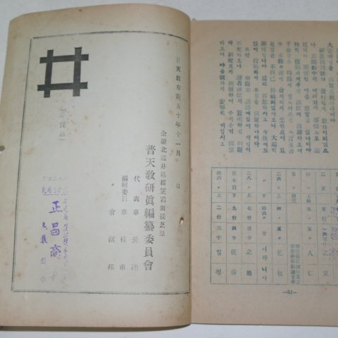 1959년 보천교 연진(硏眞) 제1호 창간호