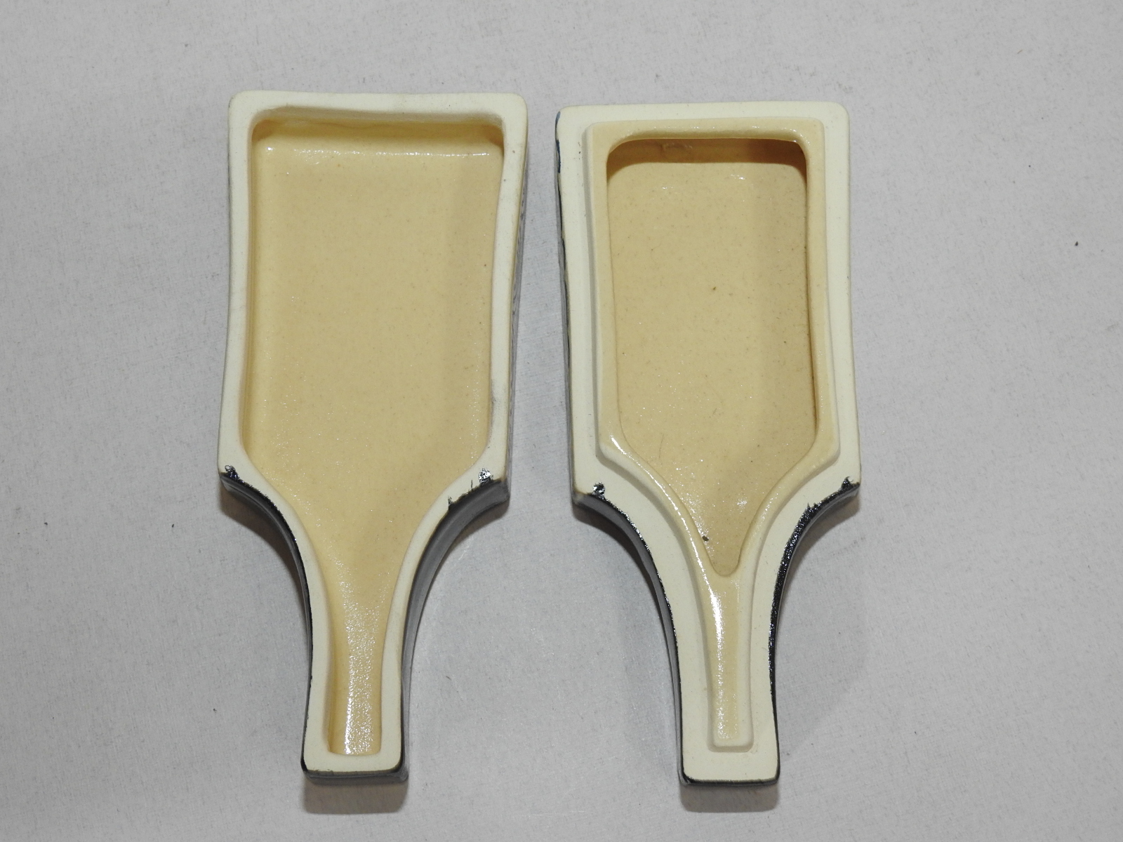 사스마 분청자 부채모양노송학문 향합