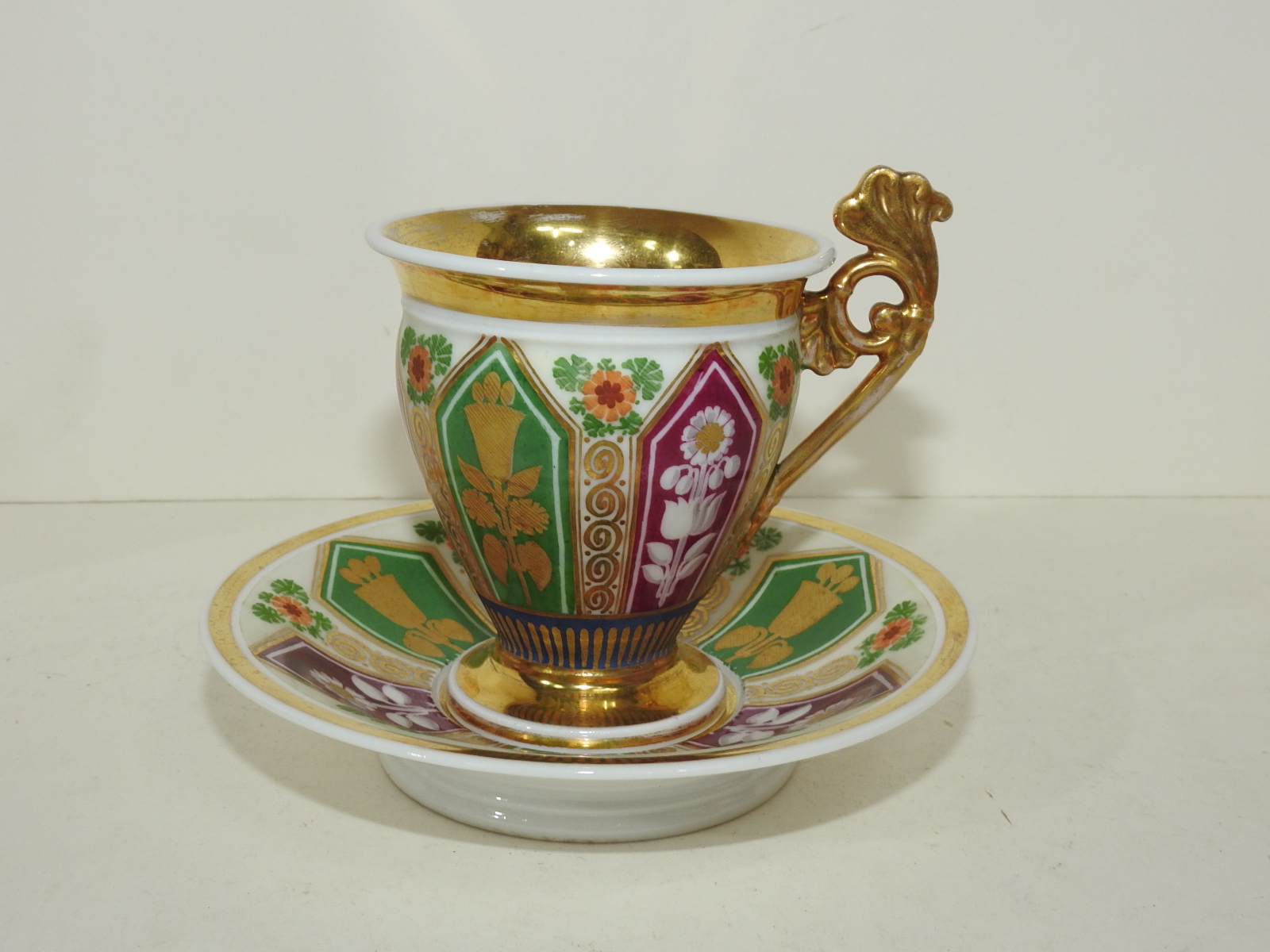 초창기 본챠이나 금채화문 커피잔셋트