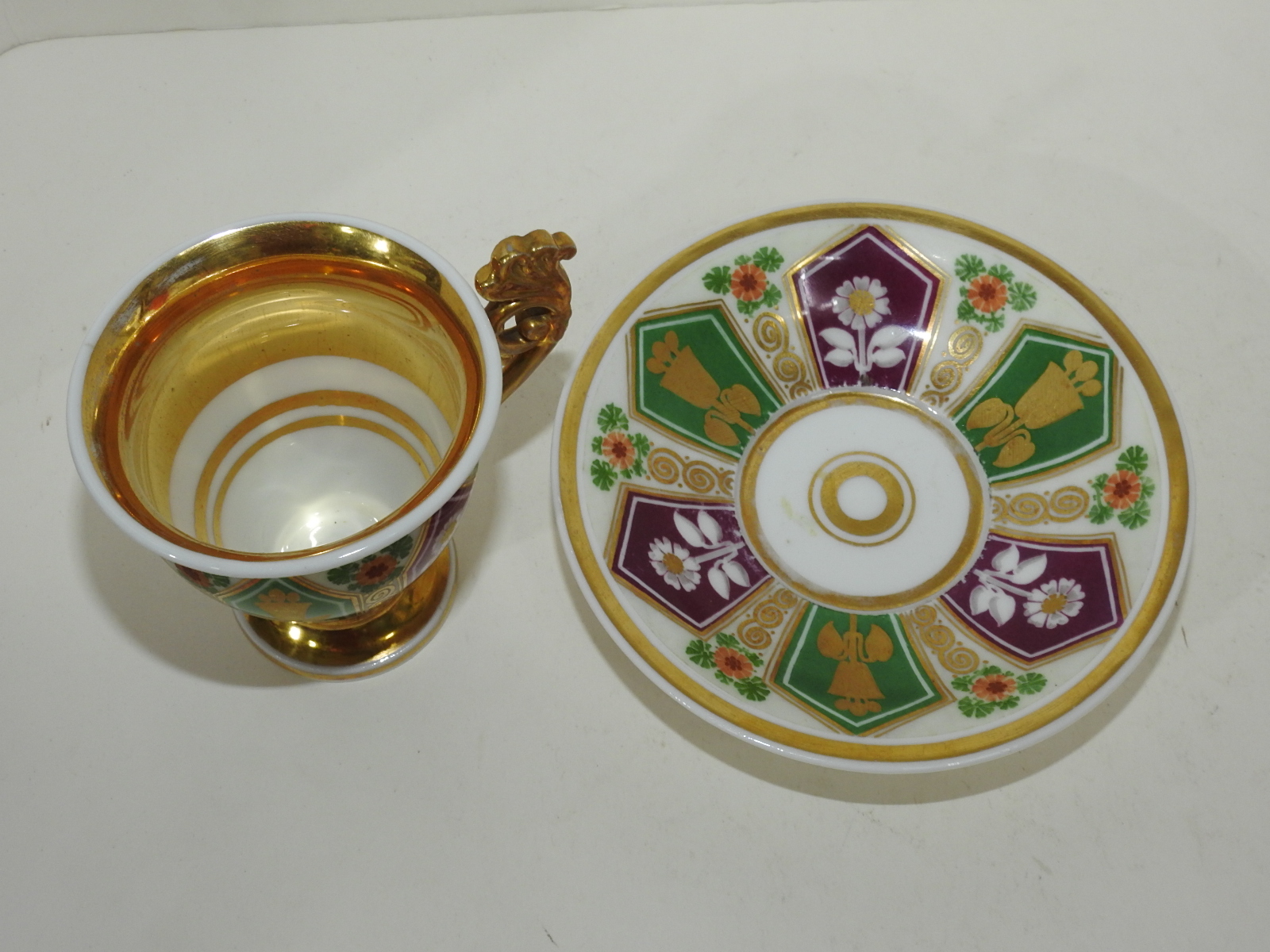 초창기 본챠이나 금채화문 커피잔셋트