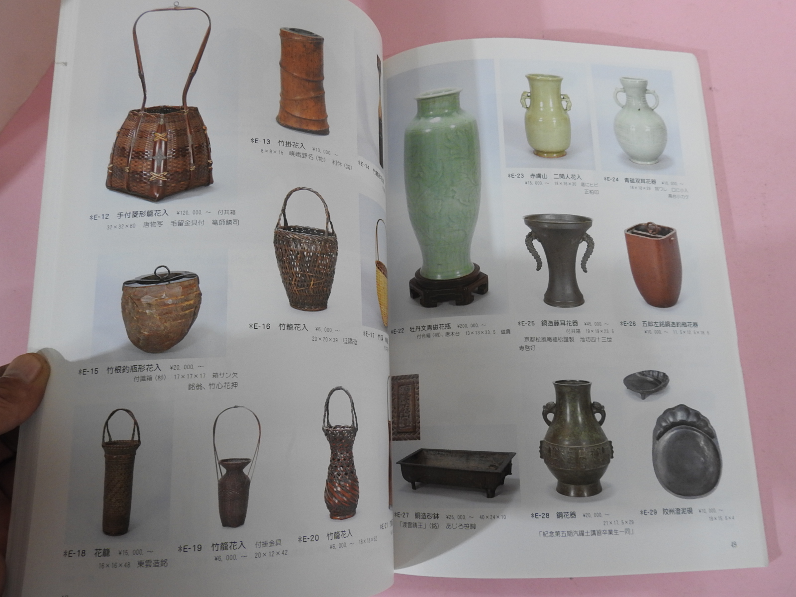 2003년 일본고제회 골동품경매 도록