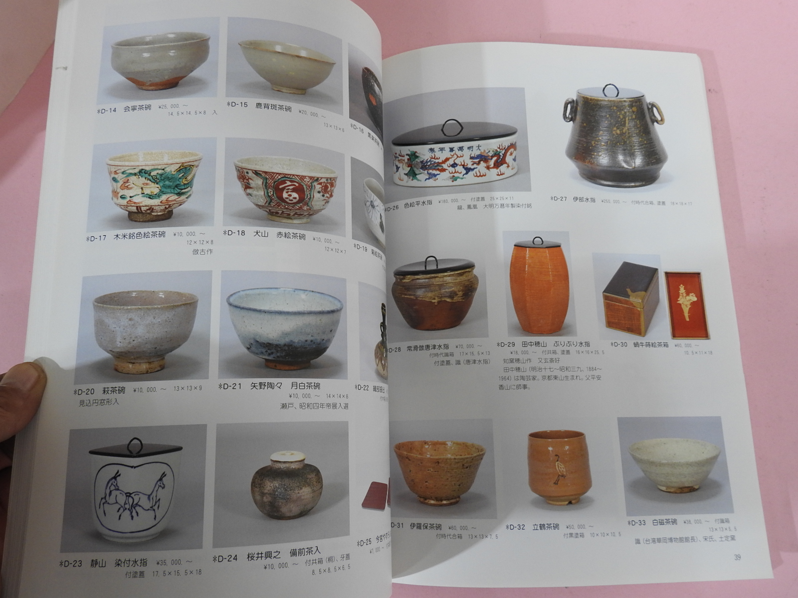 2003년 일본고제회 골동품경매 도록