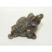 청동으로된 대명선덕명 두꺼비 조각상
