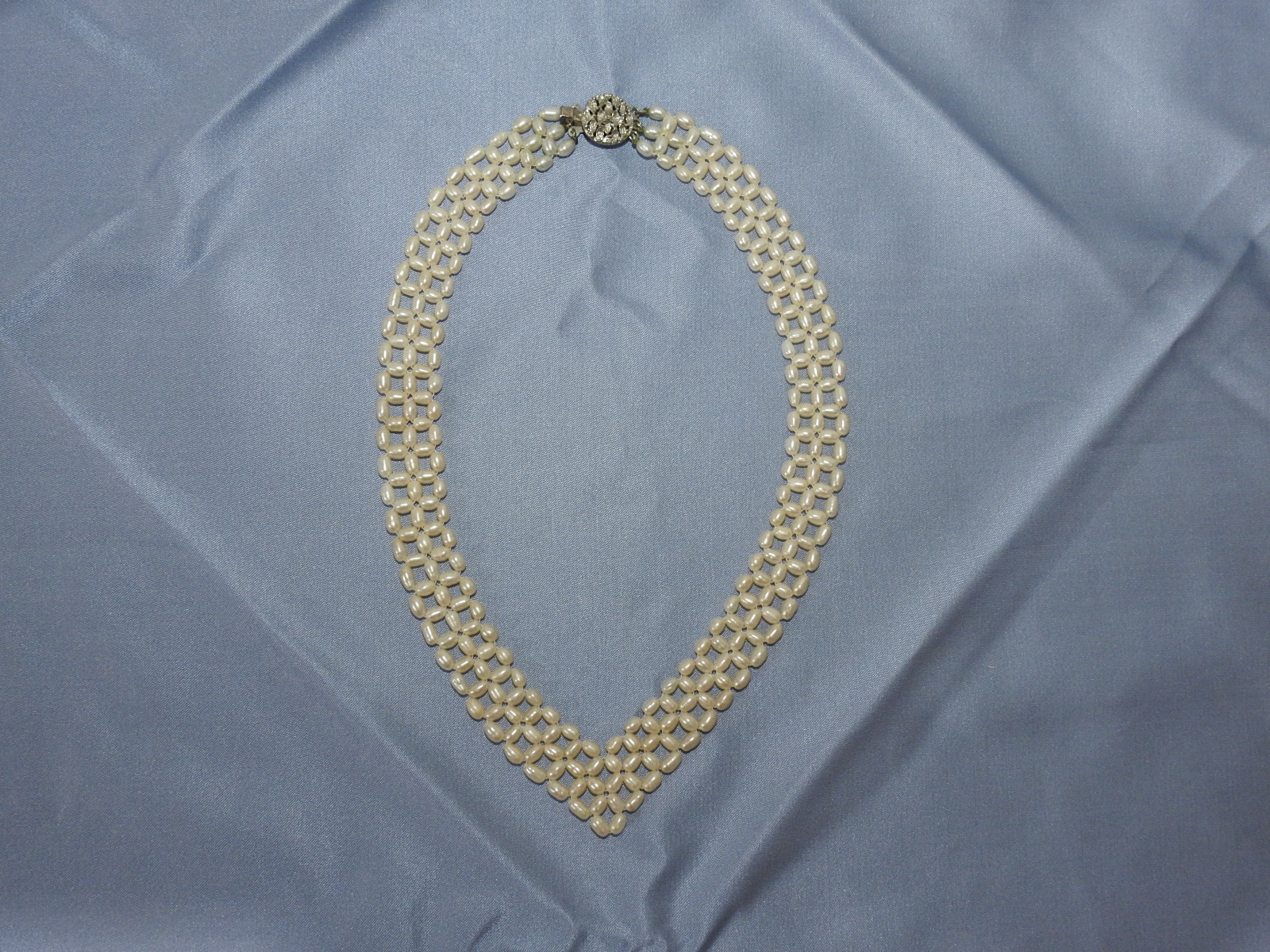 순은에 천연담수진주목걸이