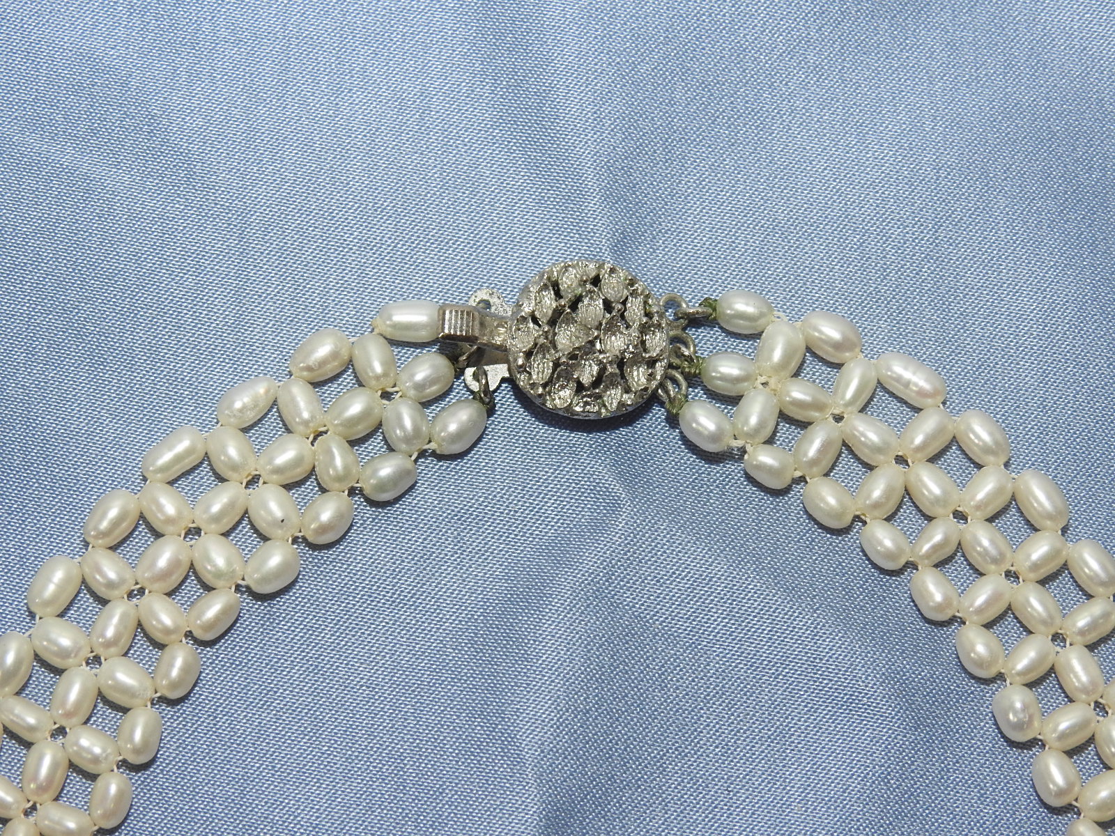 순은에 천연담수진주목걸이