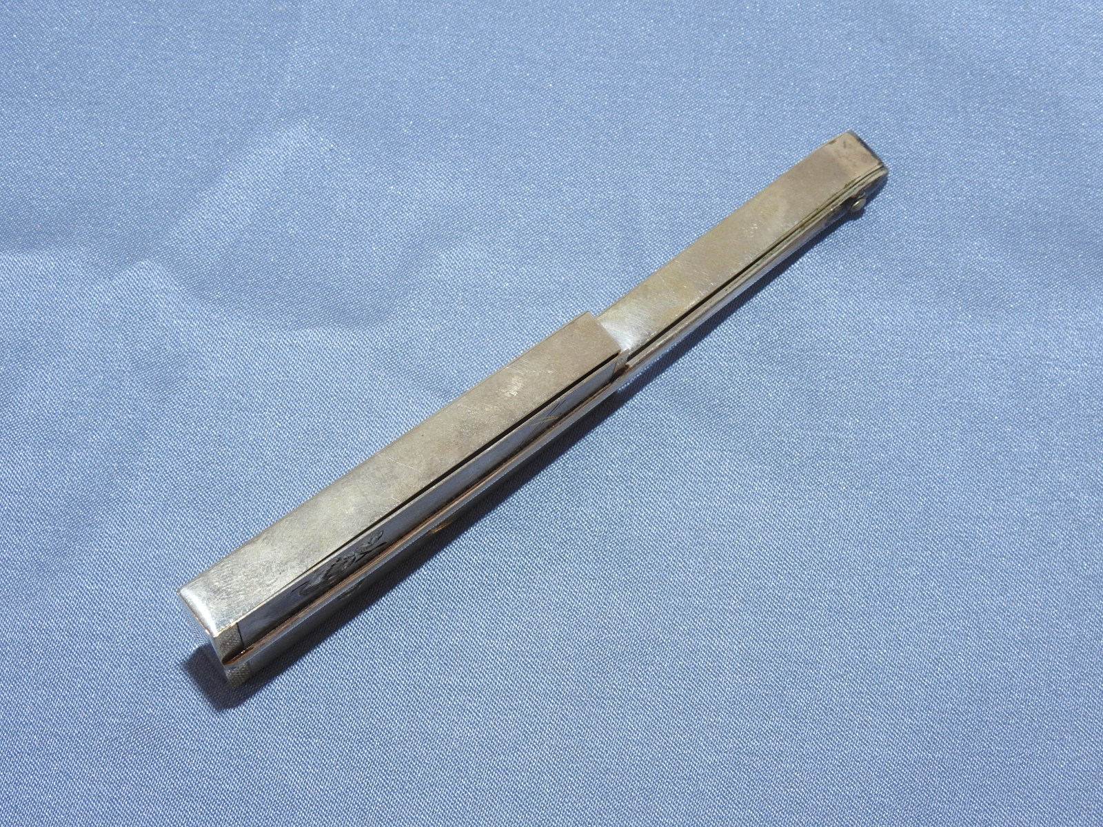 순은(純銀) 부채모양 화문 합