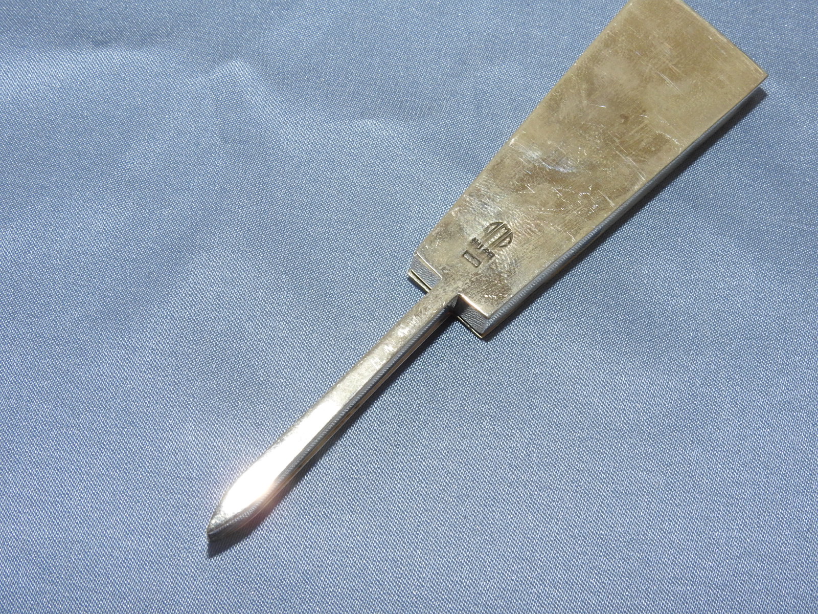 순은(純銀) 부채모양 화문 합