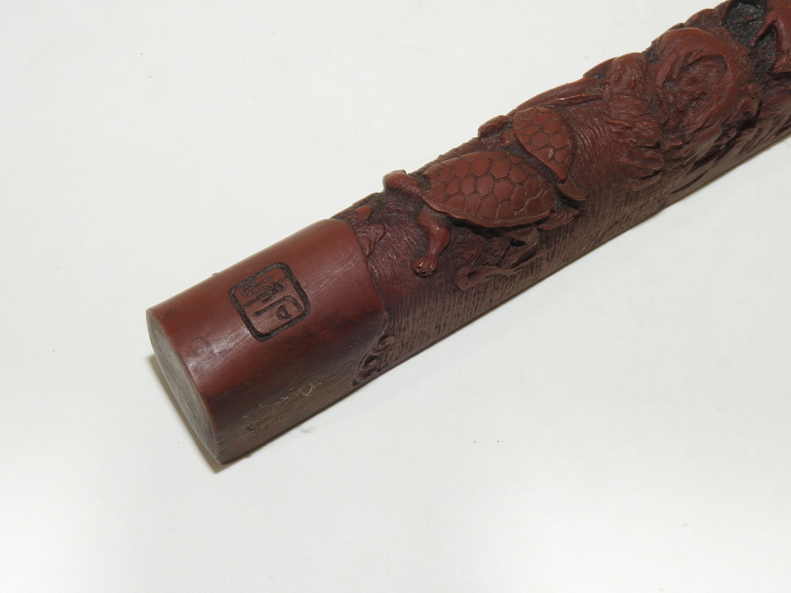 연대가 좋은 아주묵직하고 특이한 재질의 십장생 문진