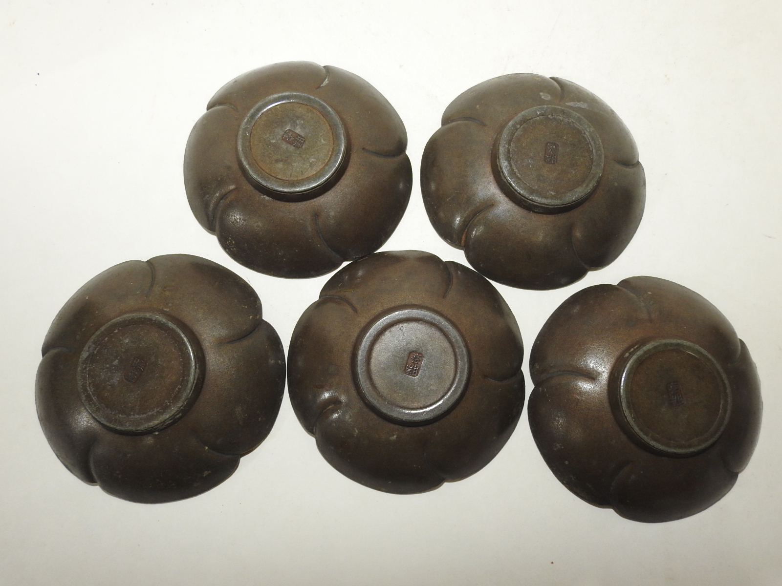 연대좋은 주석으로된 승장(勝章)명 차탁 5점셋트