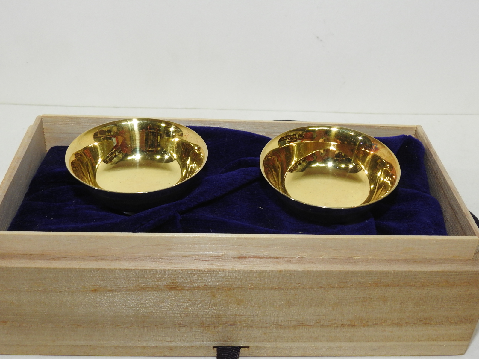 순은에 순금도금된 잔 2점셋트