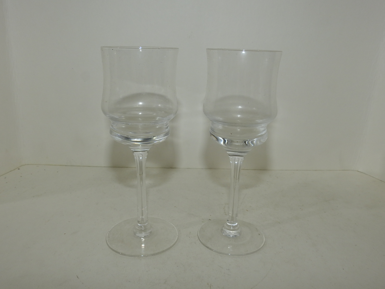 크리스탈 와인잔 2점