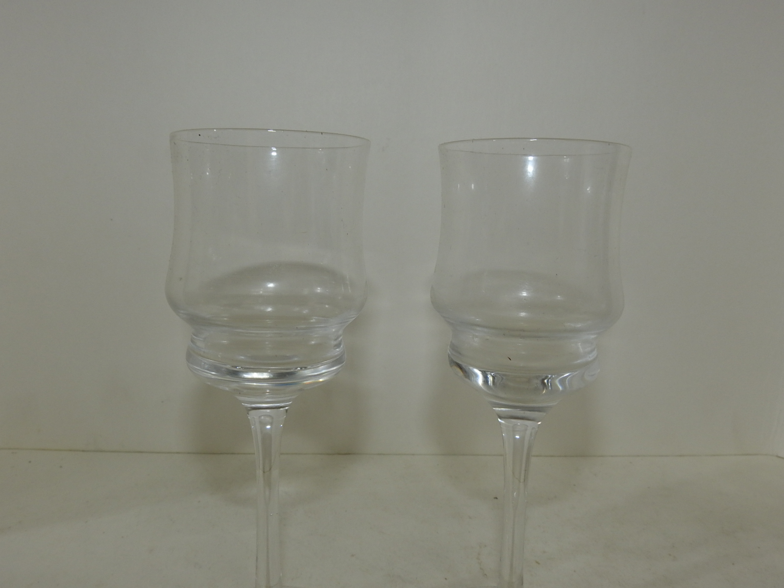 크리스탈 와인잔 2점