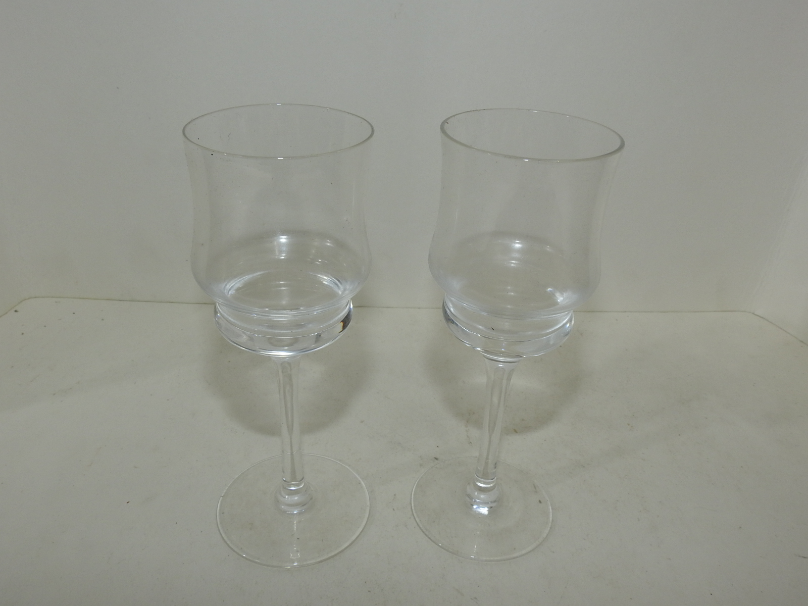 크리스탈 와인잔 2점