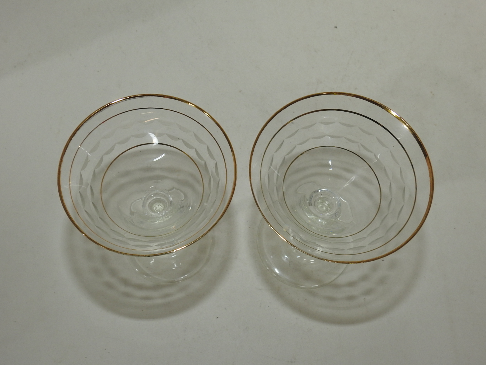 크리스탈 와인잔 2점