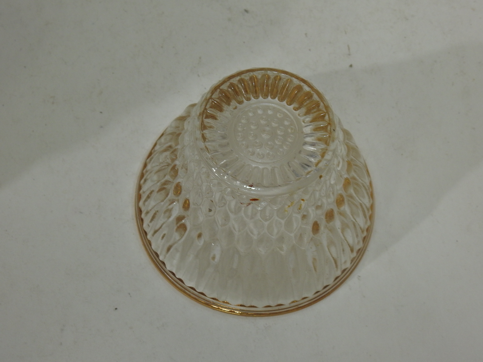 유리에 화문금채된 잔 5점