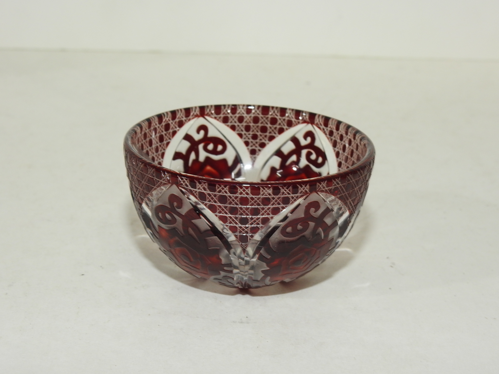 크리스탈 채색유리컷팅 잔