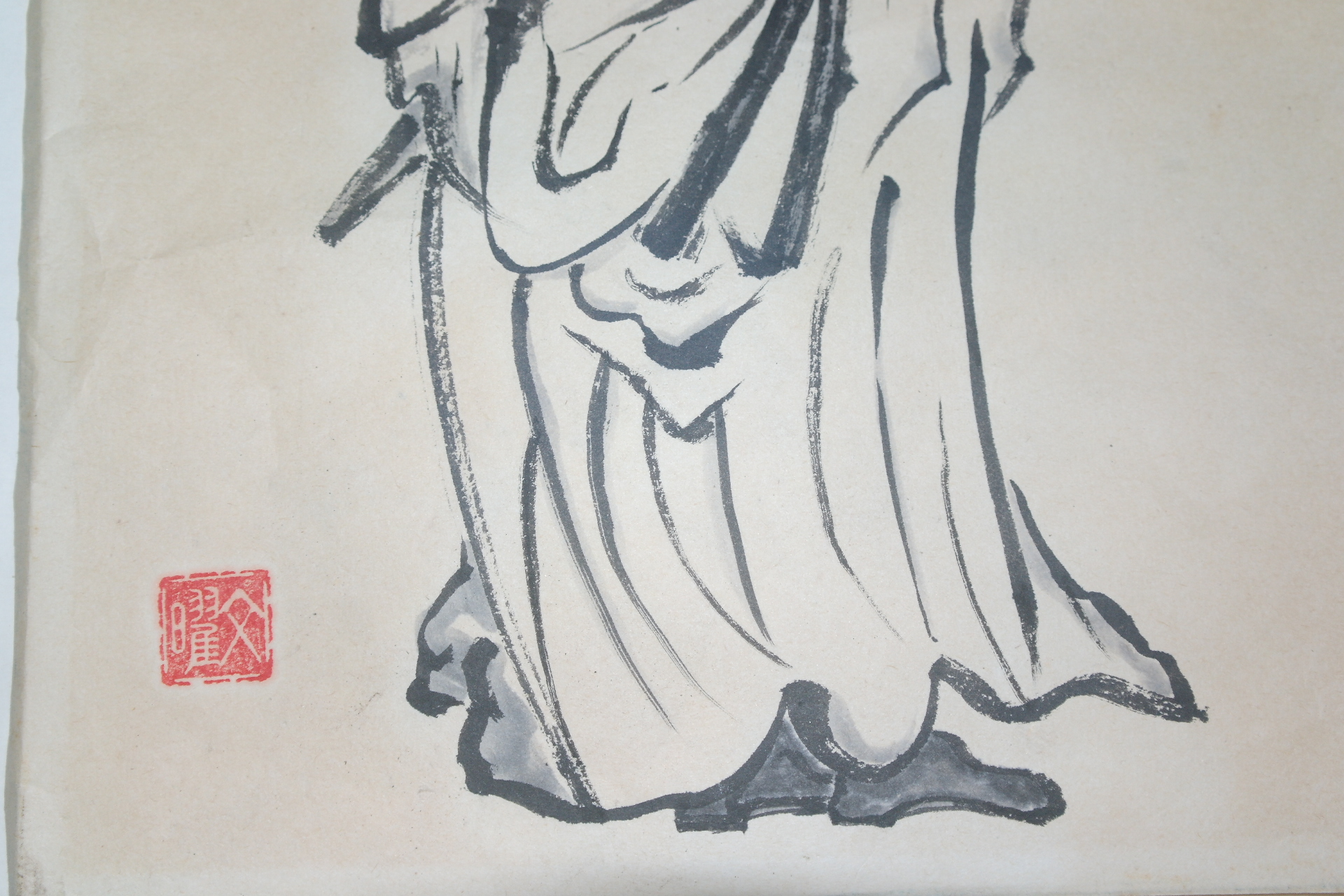 수묵화 신선그림