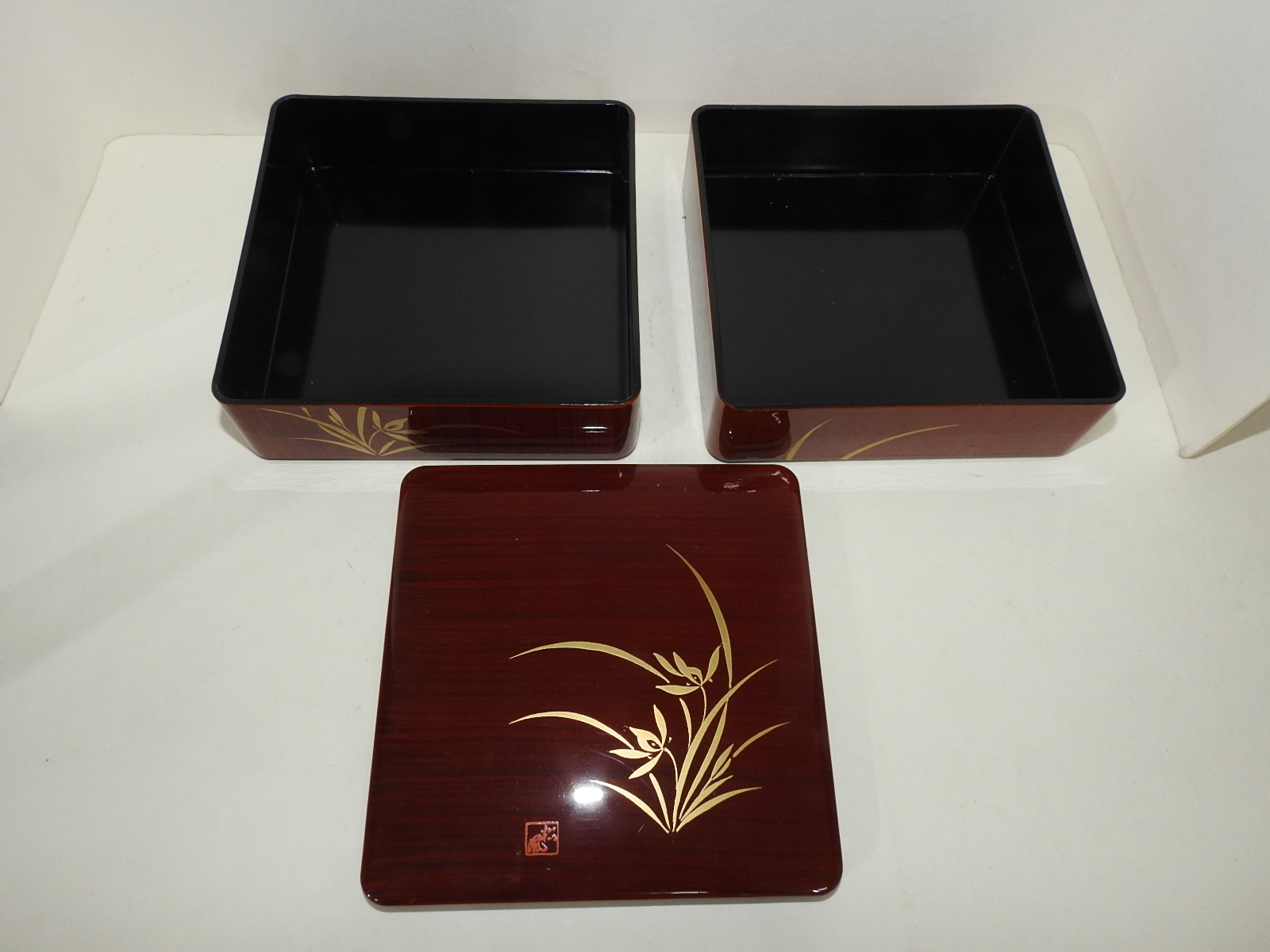 미사용 초화문 이단합