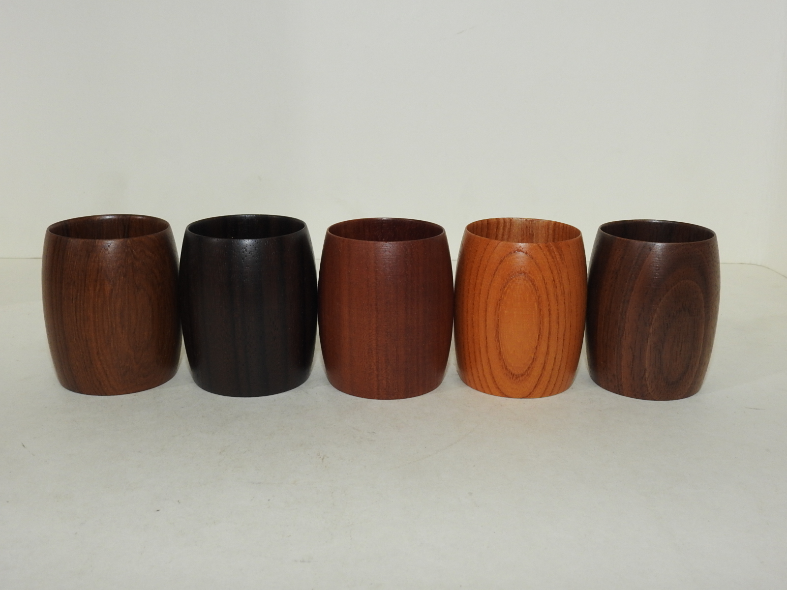 미사용 원목나무 잔 5점셋트