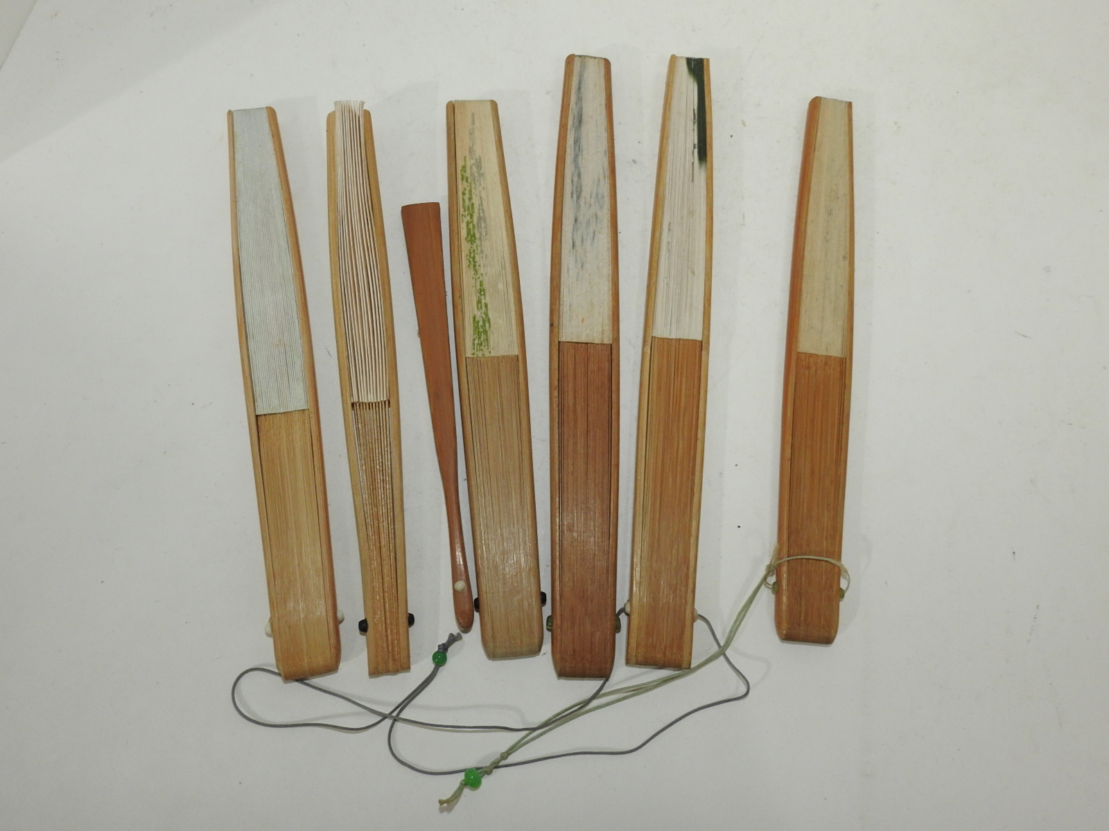 대나무 부채 7점일괄