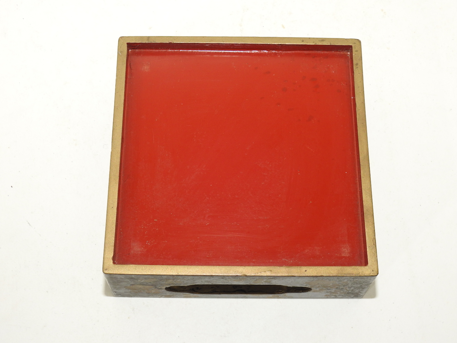 나무에 금채화문된 연대좋은 사각차반