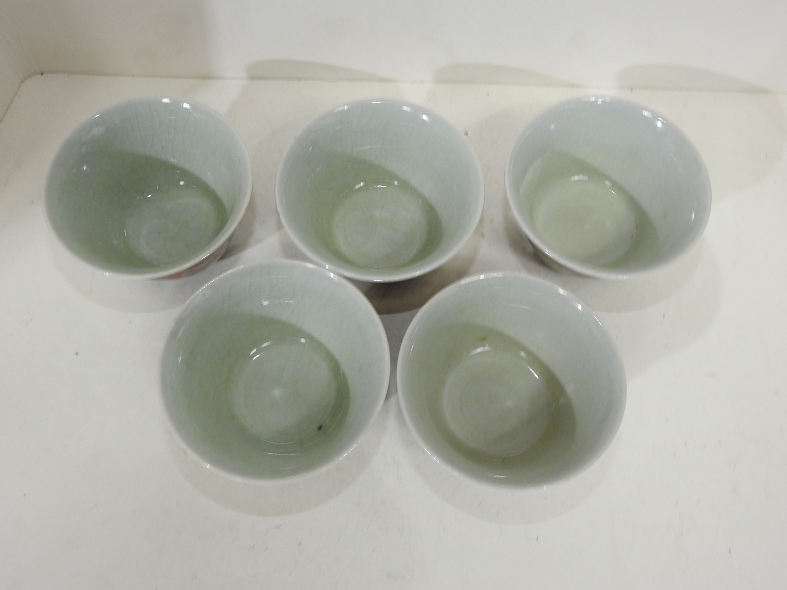 구다니 진사금채화문 잔 5점