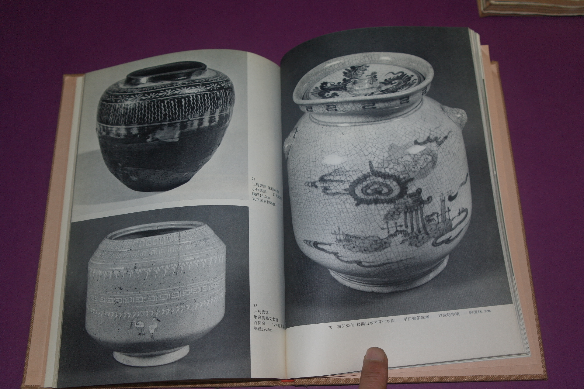 소화47년 일본간행 당진(唐津) 청자 (일본문공부장관기증본)도록