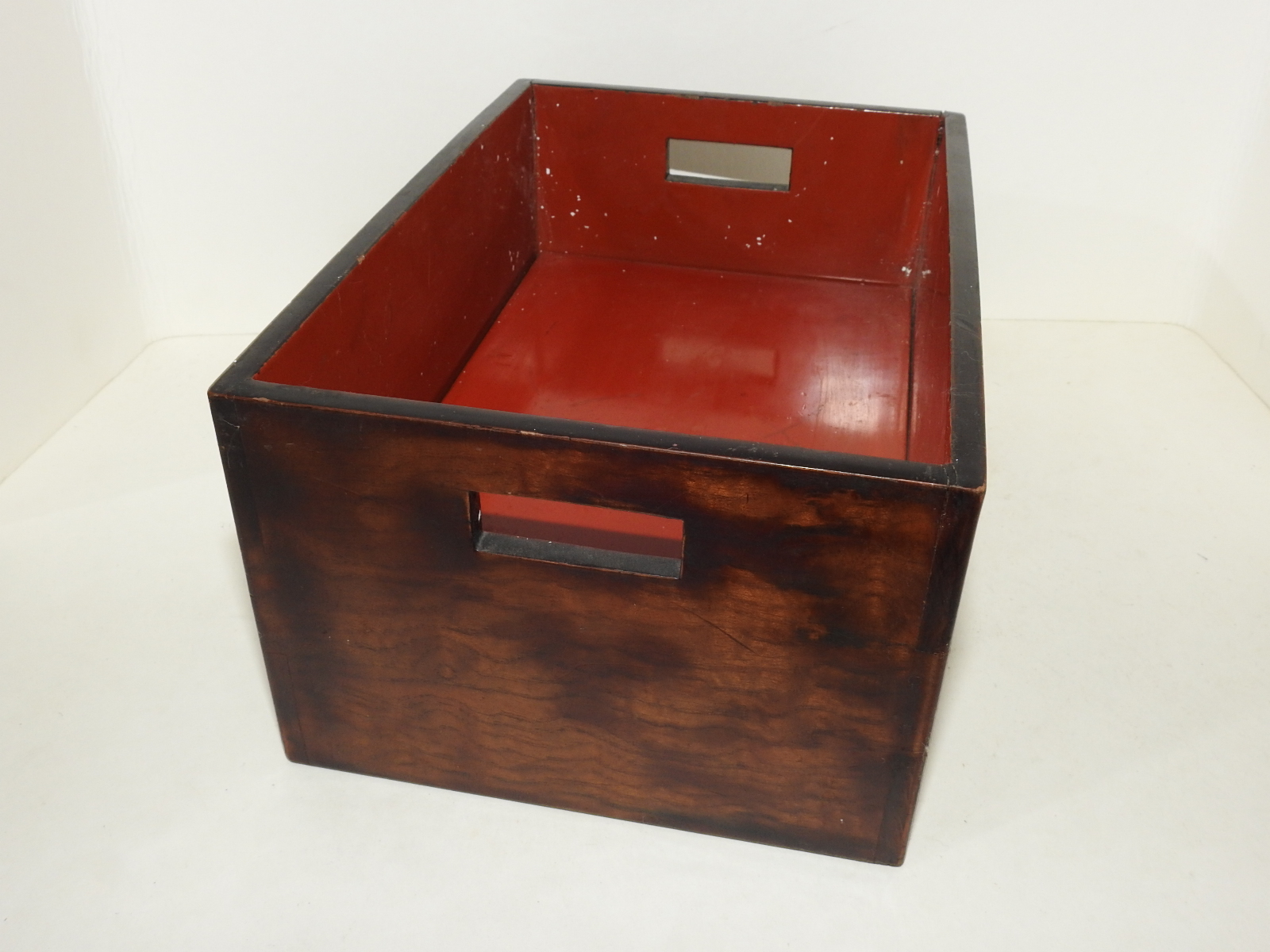 연대좋고 나무의 결이 좋은 벼루함