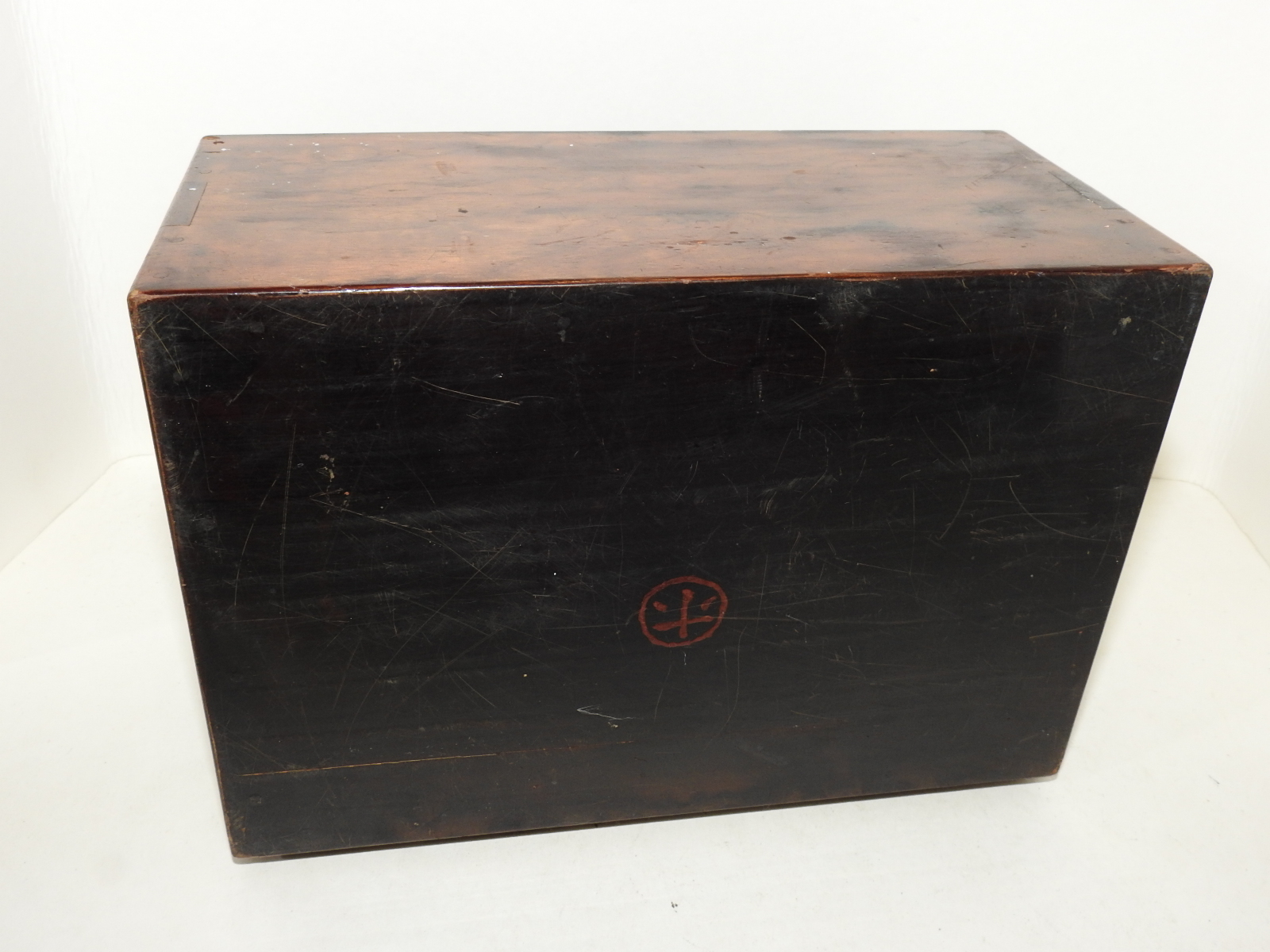 연대좋고 나무의 결이 좋은 벼루함