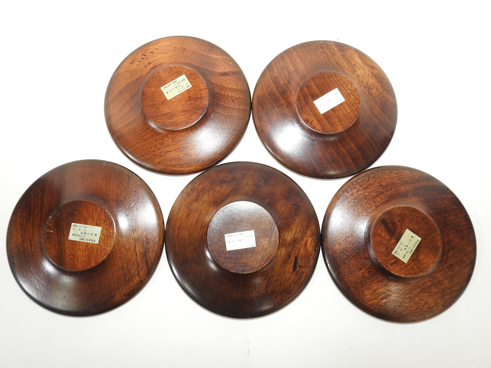 원목나무로된 차탁 5점셋트