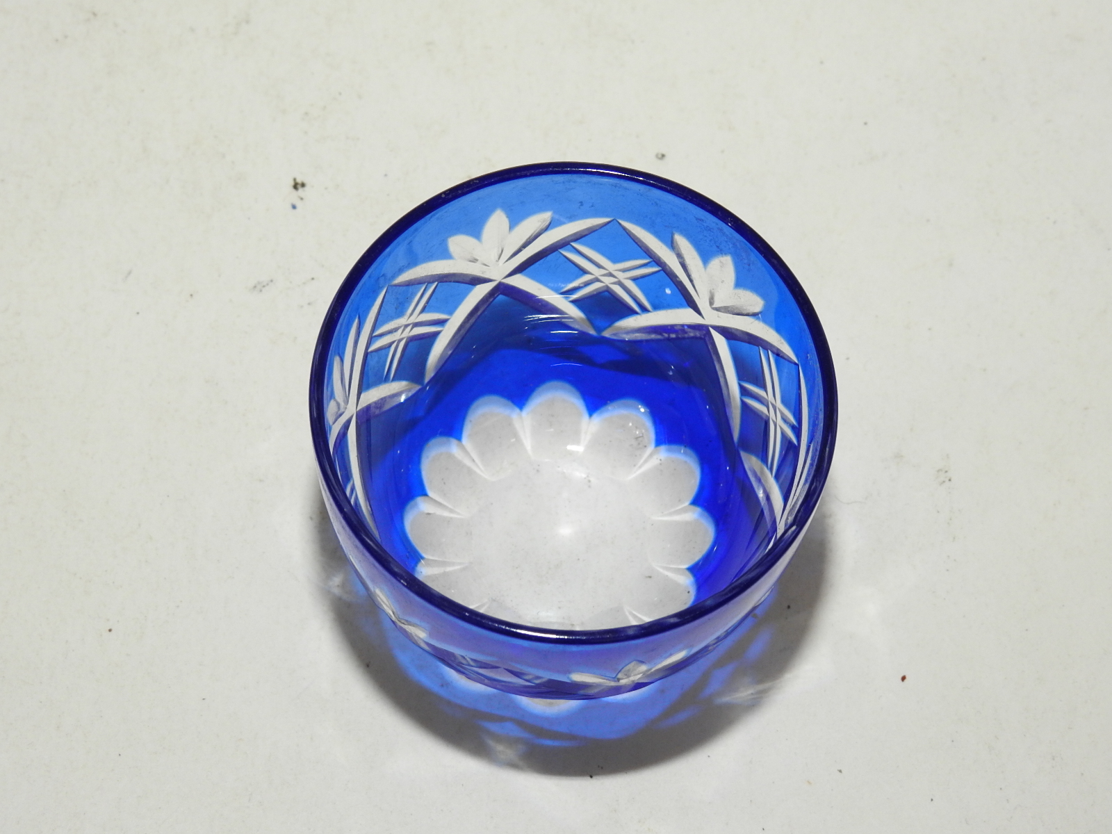 크리스탈 채색유리컷팅 잔