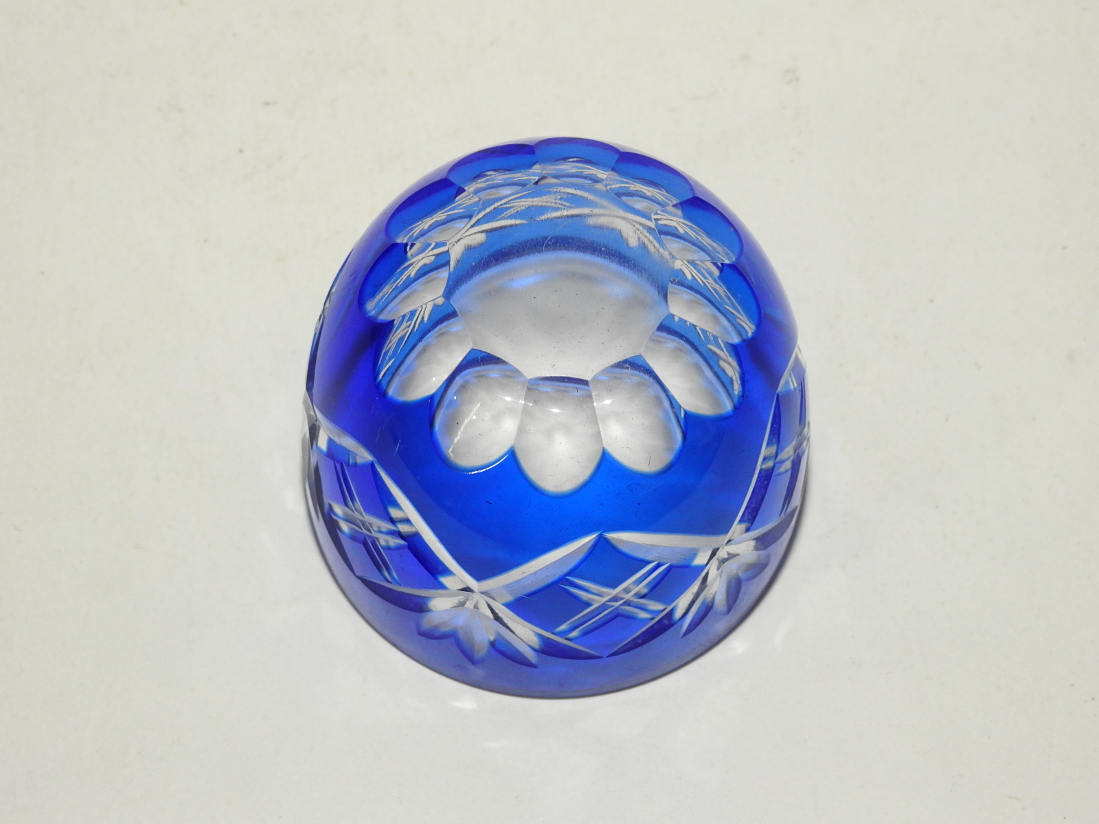 크리스탈 채색유리컷팅 잔