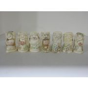 상아 칠복신 조각상 7점