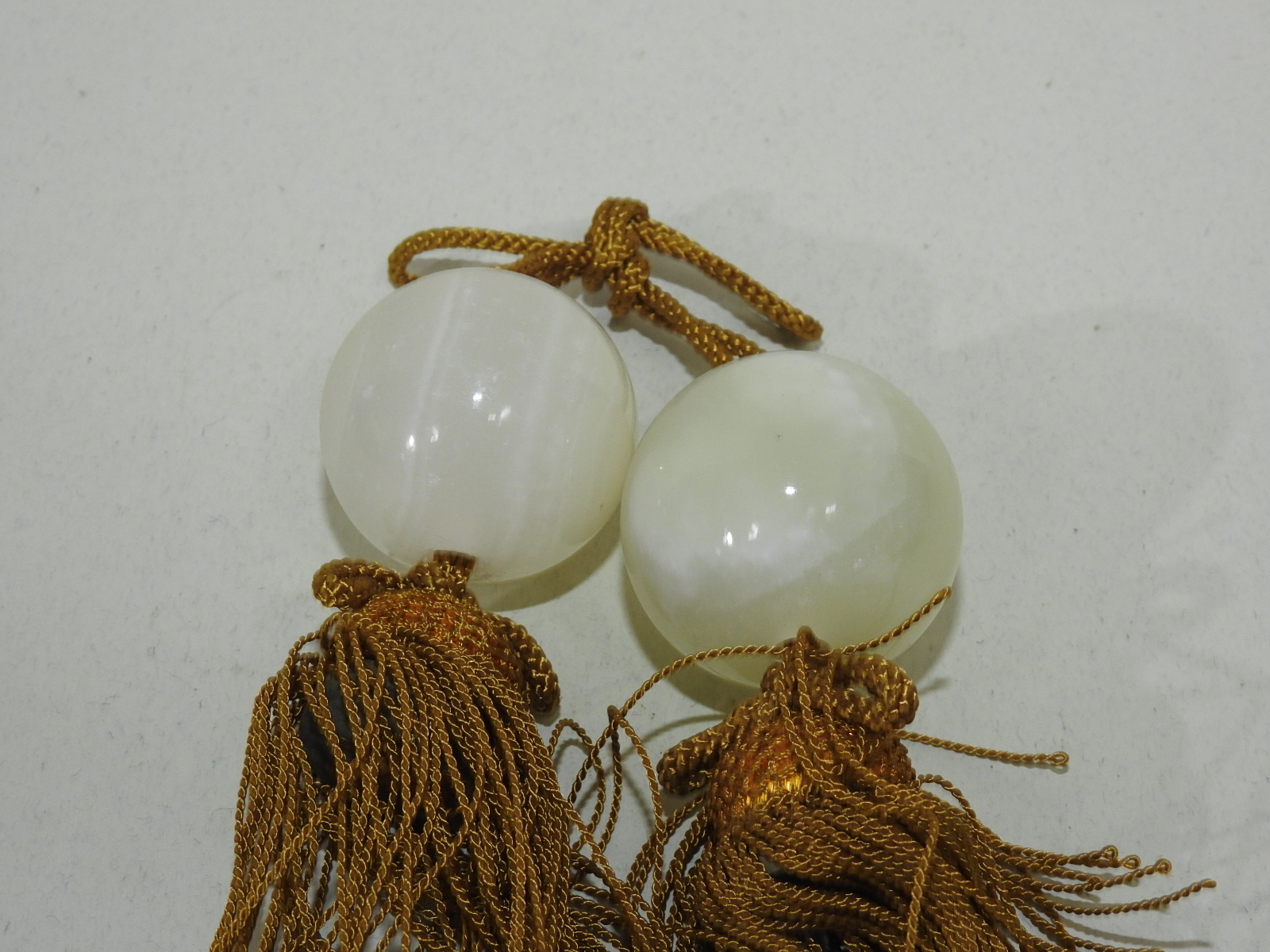 백옥돌로된 추(풍진) 1쌍