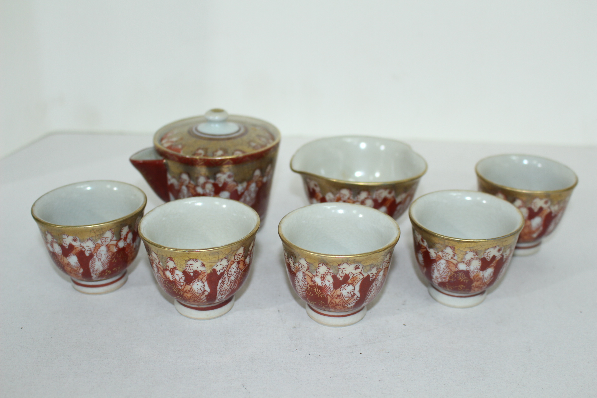 연대가좋은 구다니 신선인물문 5인 다관셋트