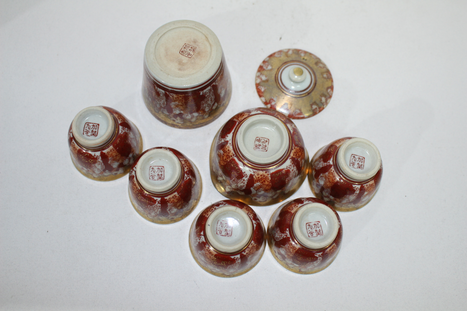 연대가좋은 구다니 신선인물문 5인 다관셋트