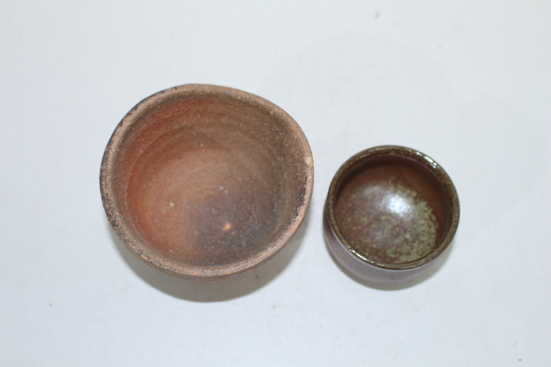 시가라끼 청자 잔 2점