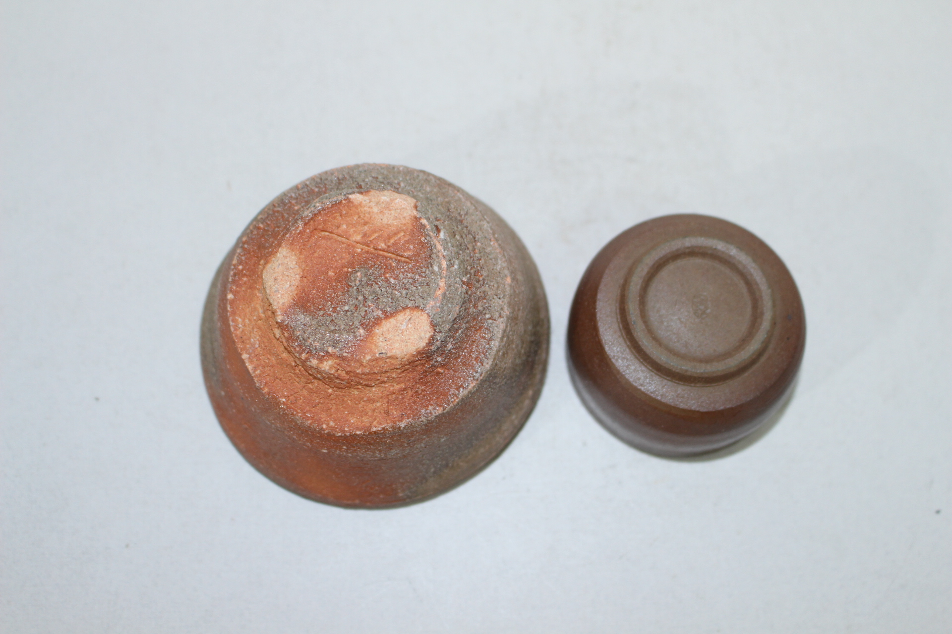 시가라끼 청자 잔 2점