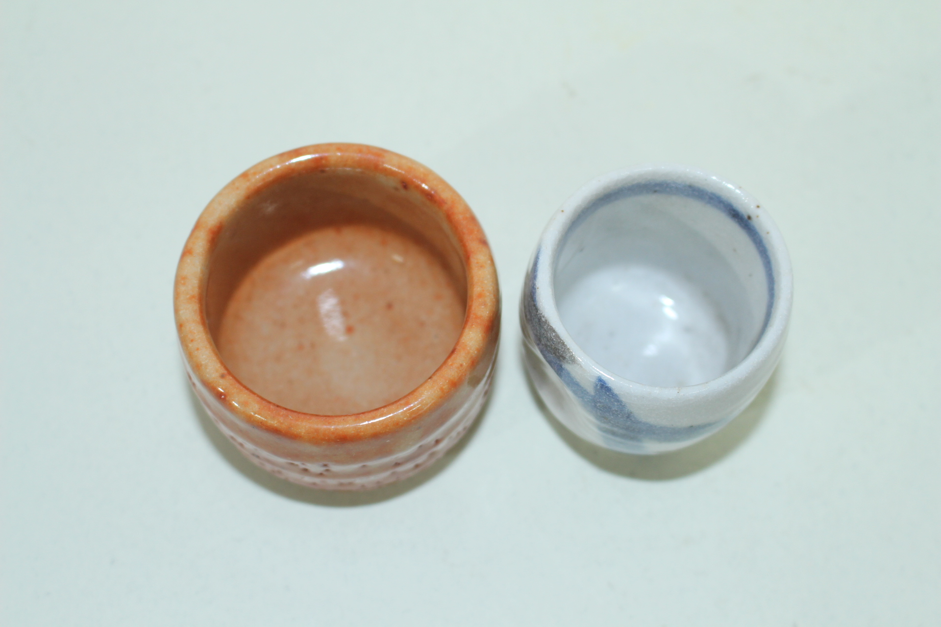 청자 및 청화백자 잔 2점