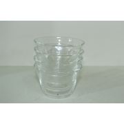 유리로된 화형잔 4점