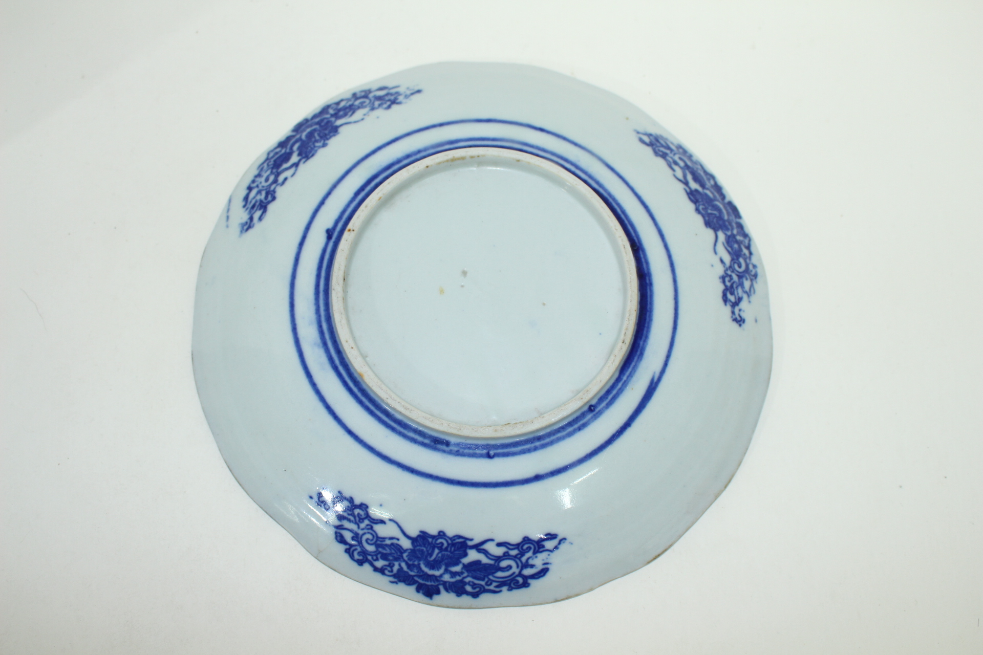 연대가좋은 청화백자 화문 대완