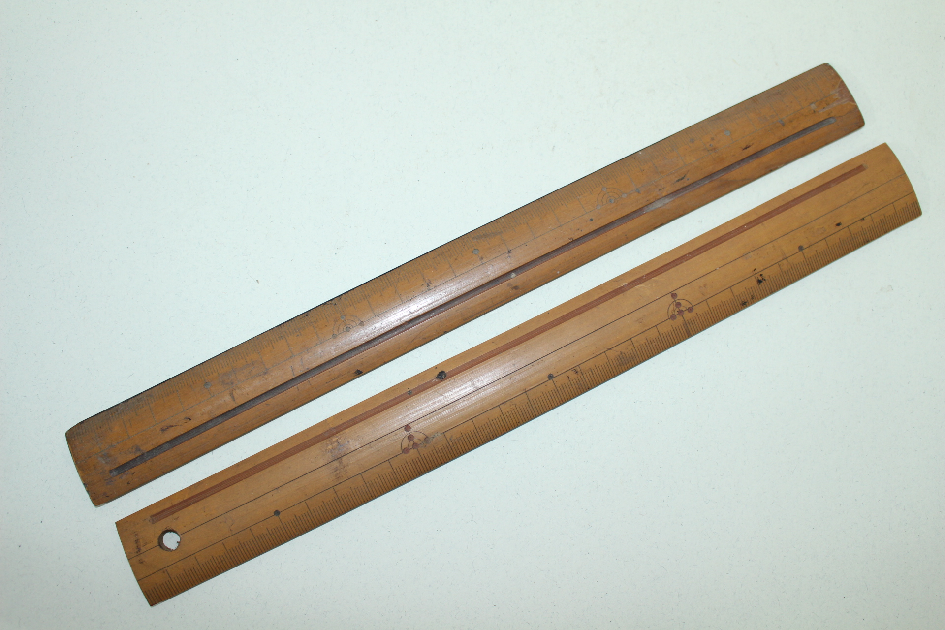 근대사 대나무 자 2점