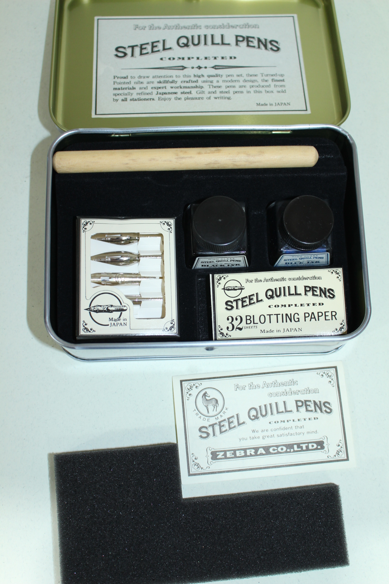 미사용 잉크와 펜촉,펜셋트