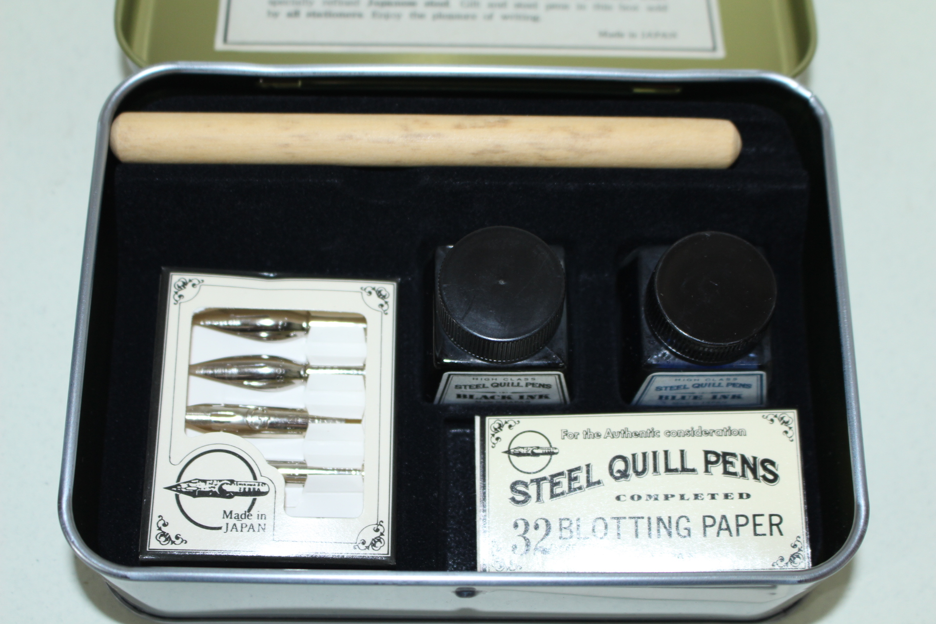 미사용 잉크와 펜촉,펜셋트