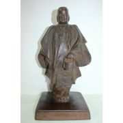 작가의 수결이 있는 묵직한 청동브론즈 인물조각상