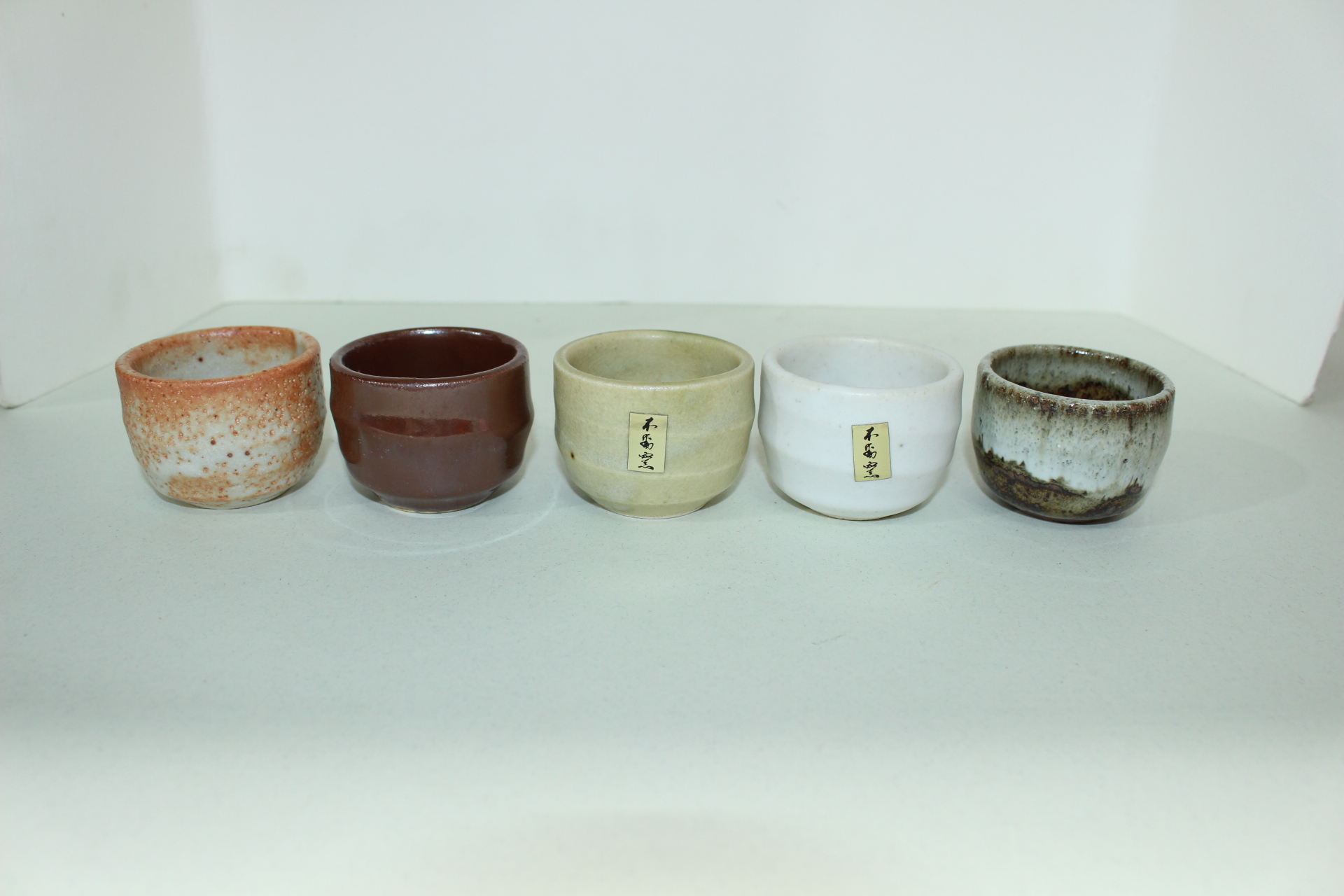 사이즈좋은 청자잔 5점