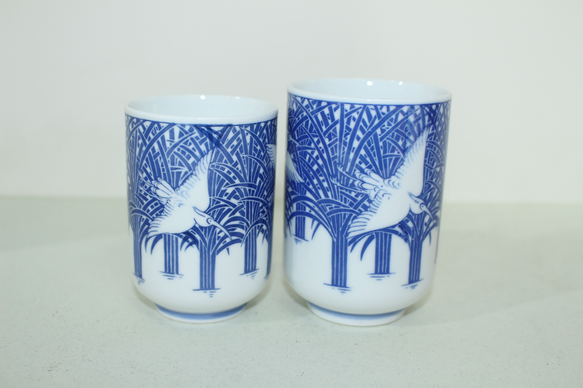 철산(哲山) 청화백자 조화문 부부잔셋트