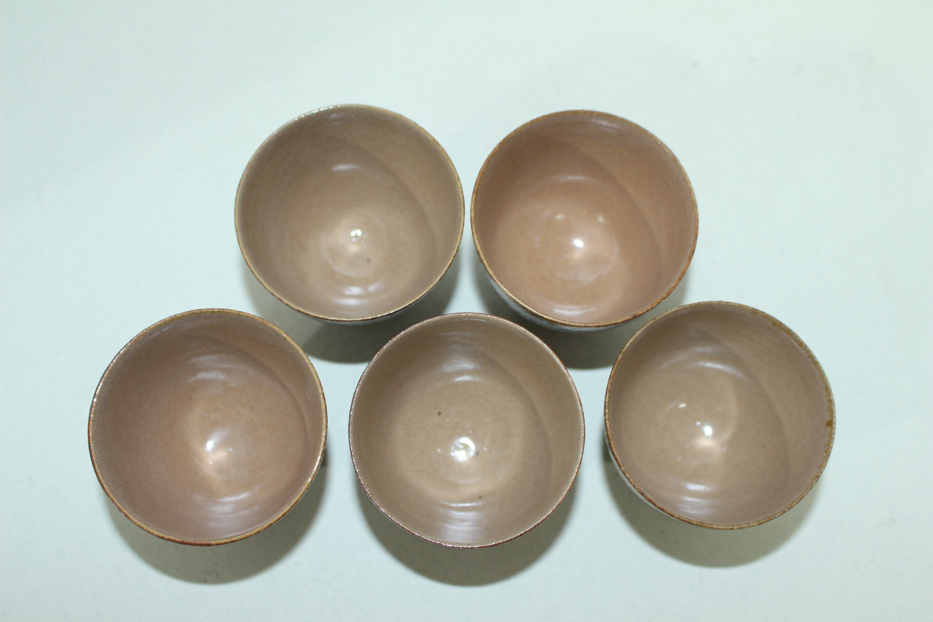 아주얇은 청자잔 5점셋트