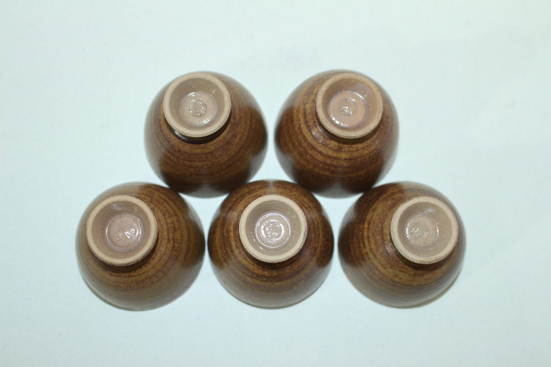 아주얇은 청자잔 5점셋트